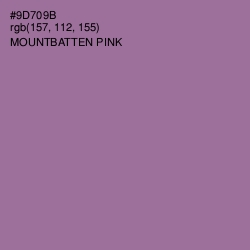 #9D709B - Mountbatten Pink Color Image